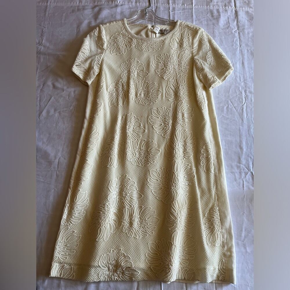Ann Taylor LOFT Palm Stitched Shift Dress Size Medium
